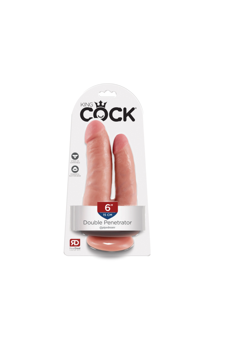 Dildo King Cock Double Penetrator Light Pipedream