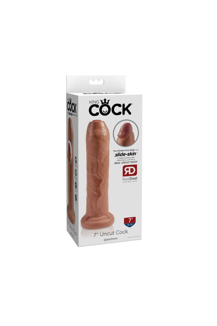 Dildo King Cock Uncut 7 Tan Pipedream