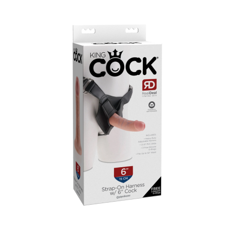 Uprząż Z Dildo King Cock Strap On Horness 6 Light Pipedream