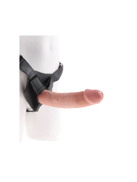 Uprząż Z Dildo King Cock Strap On Horness 9 Light Pipedream