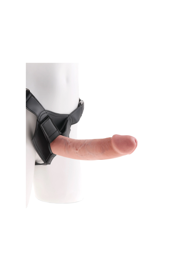 Uprząż Z Dildo King Cock Strap On Horness 9 Light Pipedream