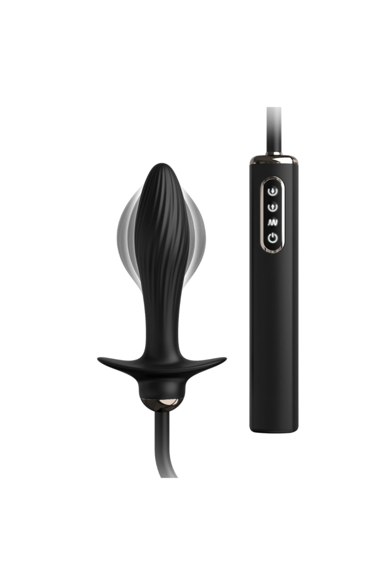 Koraliki Analne Auto-Throb Inflatable Vibrating Plug Pipedream