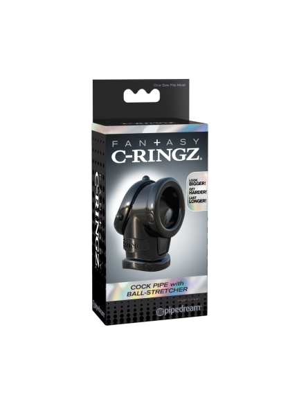 Pierścień Fantasy C-Ringz Cock Pipe With Ball-Stretcher Pipedream