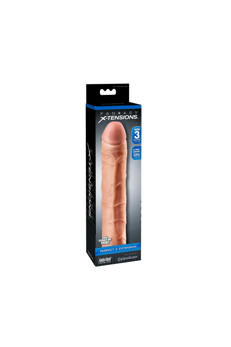 Nakładka Na Penisa Fantasy X-Tensions Perfect 3" Extension Light Pipedream