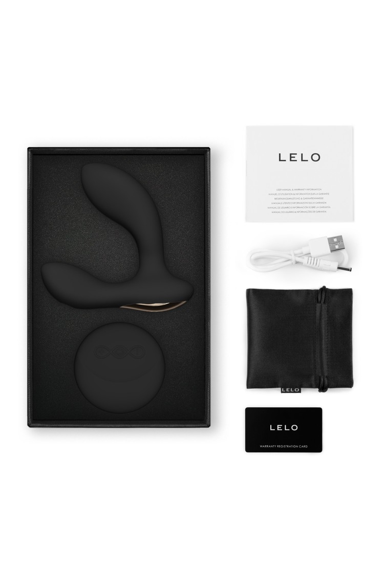 Masażer Prostaty Hugo 2 Remote Black Lelo