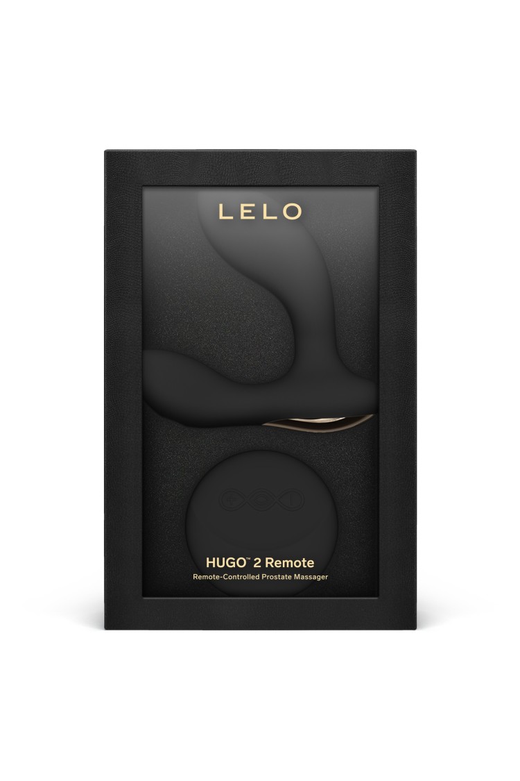 Masażer Prostaty Hugo 2 Remote Black Lelo