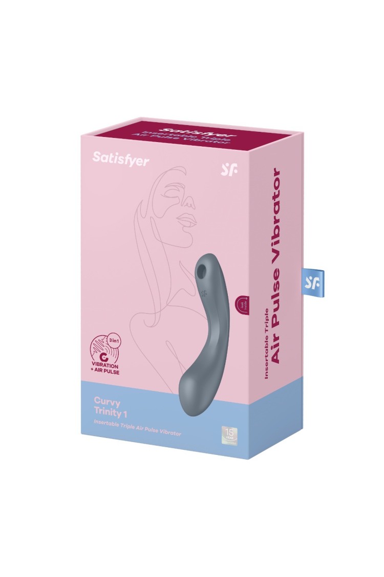 Wibrator Do Punktu G Curvy Trinity 1 Bluegrey Satisfyer