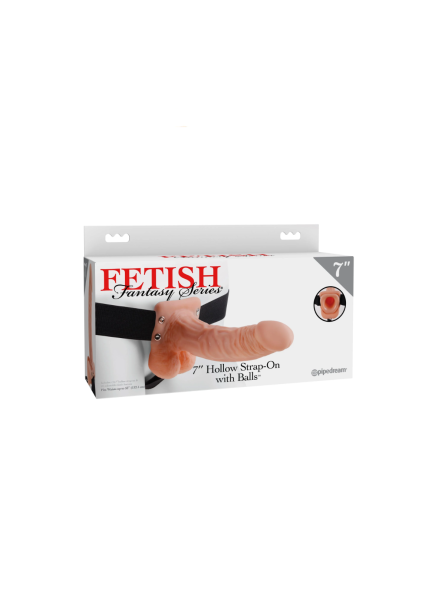 Uprząż Fetish Fantasy Series 7" Hollow Strap-On Pipedream