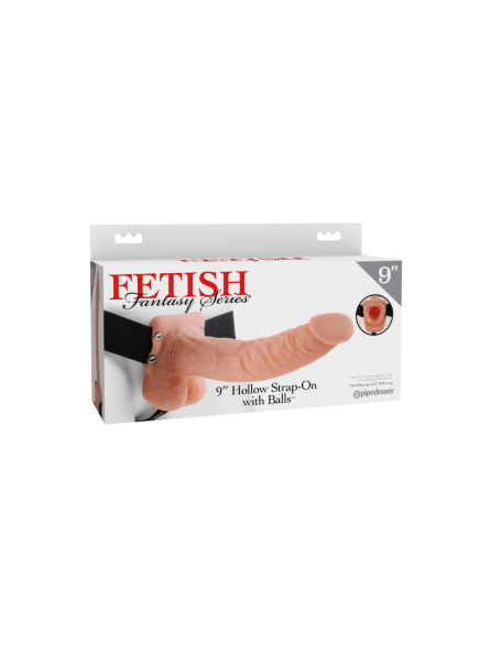 Uprząż Fetish Fantasy Series 9" Hollow Strap-On Pipedream