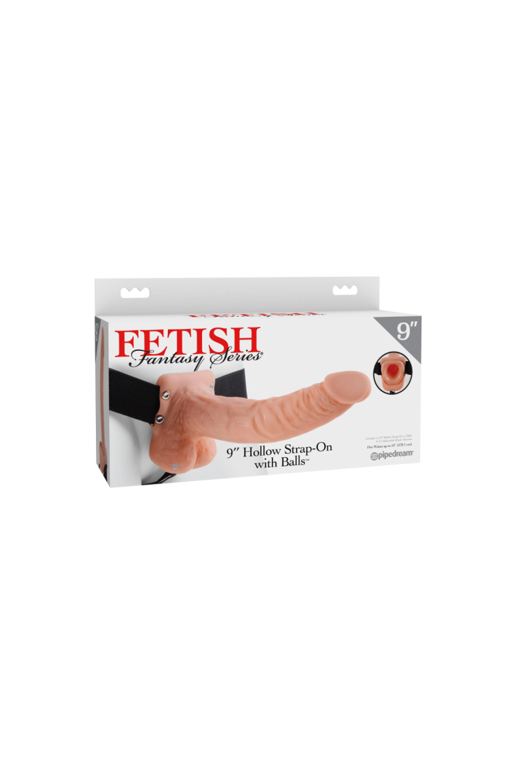 Uprząż Fetish Fantasy Series 9" Hollow Strap-On Pipedream
