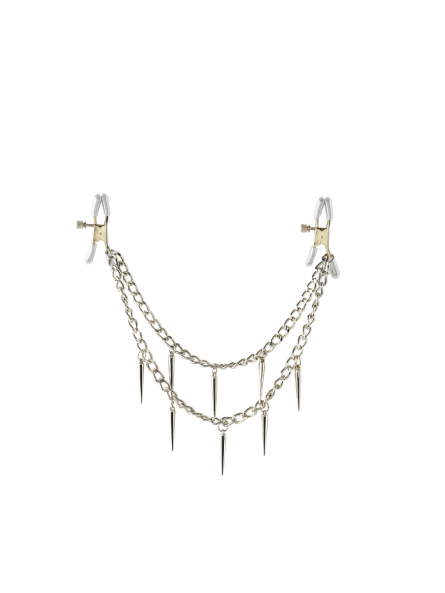 Zaciski Na Sutki Fetish Fantasy Rock Hard Nipple Clamps Silver Pipedream