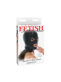 Maska Fetish Fantasy Series Spandex 3 Hole Hood Black Pipedream