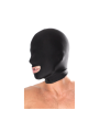 Maska Fetish Fantasy Series Spandex Open Mouth Hood Black Pipedream