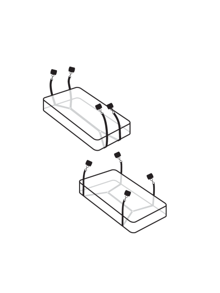 Zestaw Do Wiązania Fetish Fantasy Wraparound Mattress Restraints Pipedream