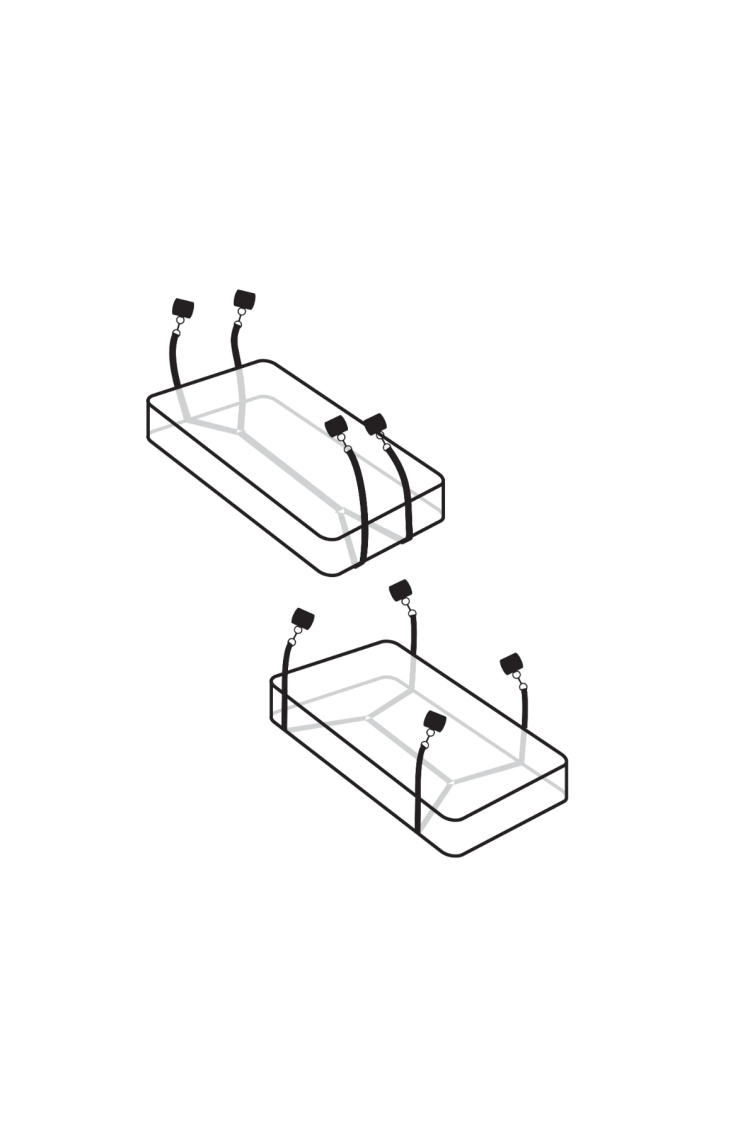 Zestaw Do Wiązania Fetish Fantasy Wraparound Mattress Restraints Pipedream