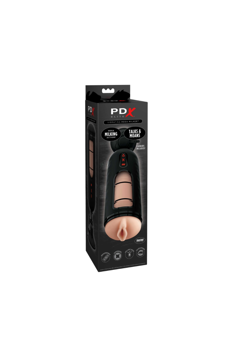 Masturbator Pdx Elite Vibrating Mega Milker Light Pipedream