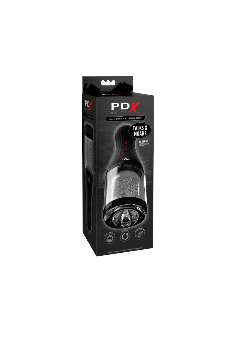 Masturbator Pdx Elite Talk Dirty Rotobator Clear Pipedream