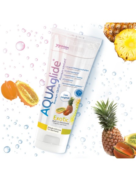 Lubrykant Wodny O Smaku Owoców Egzotycznych Aquaglide Exotic 100 Ml JoyDivision