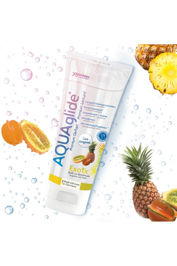 Lubrykant Wodny O Smaku Owoców Egzotycznych Aquaglide Exotic 100 Ml JoyDivision