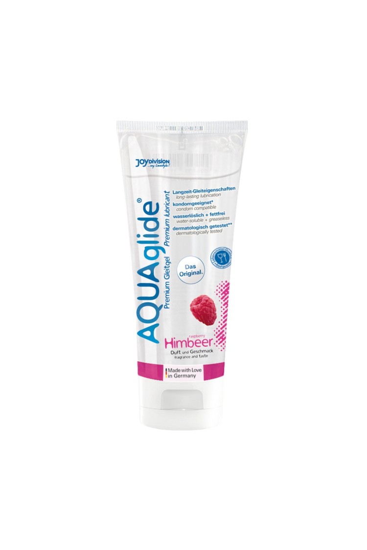 Lubrykant Wodny O Smaku Malinowym Aquaglide Raspberry 100 Ml JoyDivision