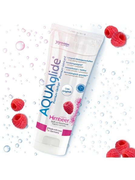 Lubrykant Wodny O Smaku Malinowym Aquaglide Raspberry 100 Ml JoyDivision