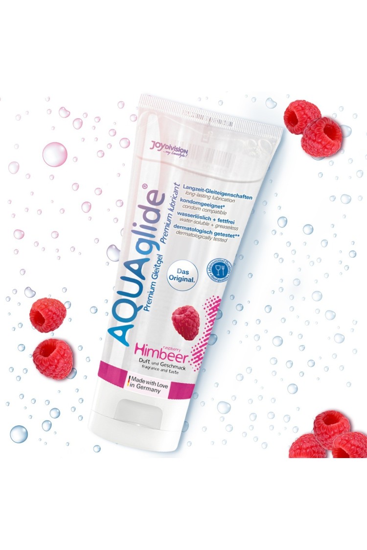 Lubrykant Wodny O Smaku Malinowym Aquaglide Raspberry 100 Ml JoyDivision