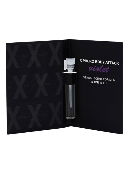 Feromony dla mężczyzn Body Attack Violet For Men 1Ml Aurora