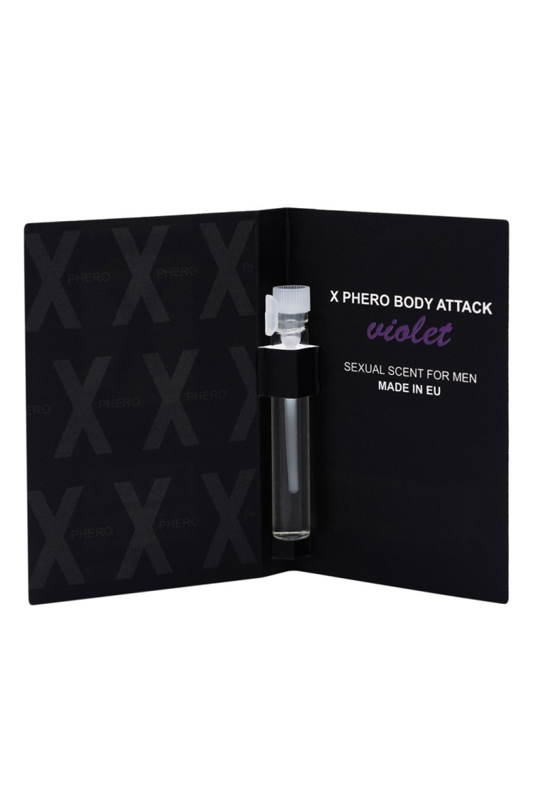 Feromony dla mężczyzn Body Attack Violet For Men 1Ml Aurora