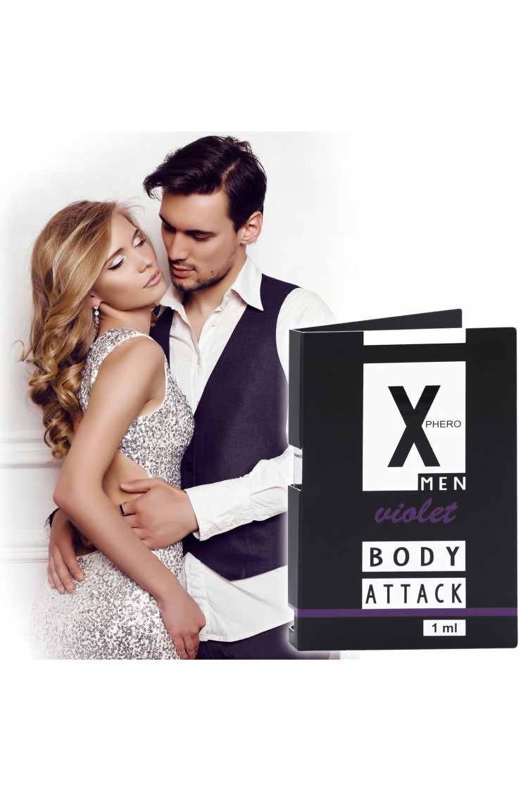 Feromony dla mężczyzn Body Attack Violet For Men 1Ml Aurora