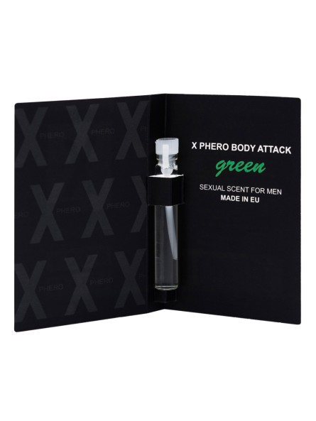 Feromony dla mężczyzn Body Attack Green For Men 1Ml Aurora