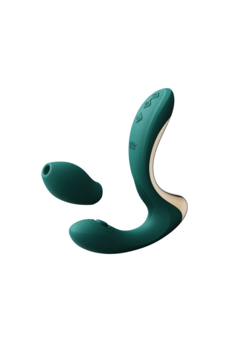 Wibrator Do Punktu G Ze Stymulatorem Talis Turquoise Green Zalo