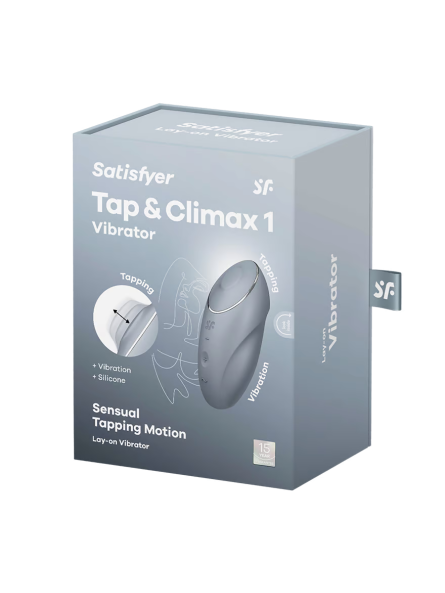Wibrator Tap & Climax 1 Niebieskoszary Satisfyer