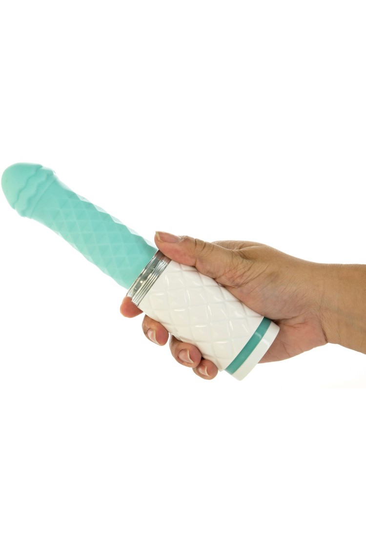 Feisty Thrusting Vibrator Turquoise PILLOW TALK