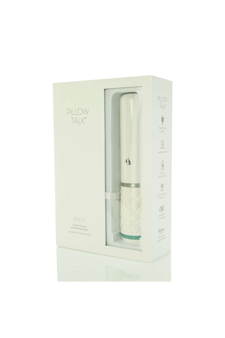 Feisty Thrusting Vibrator Turquoise PILLOW TALK