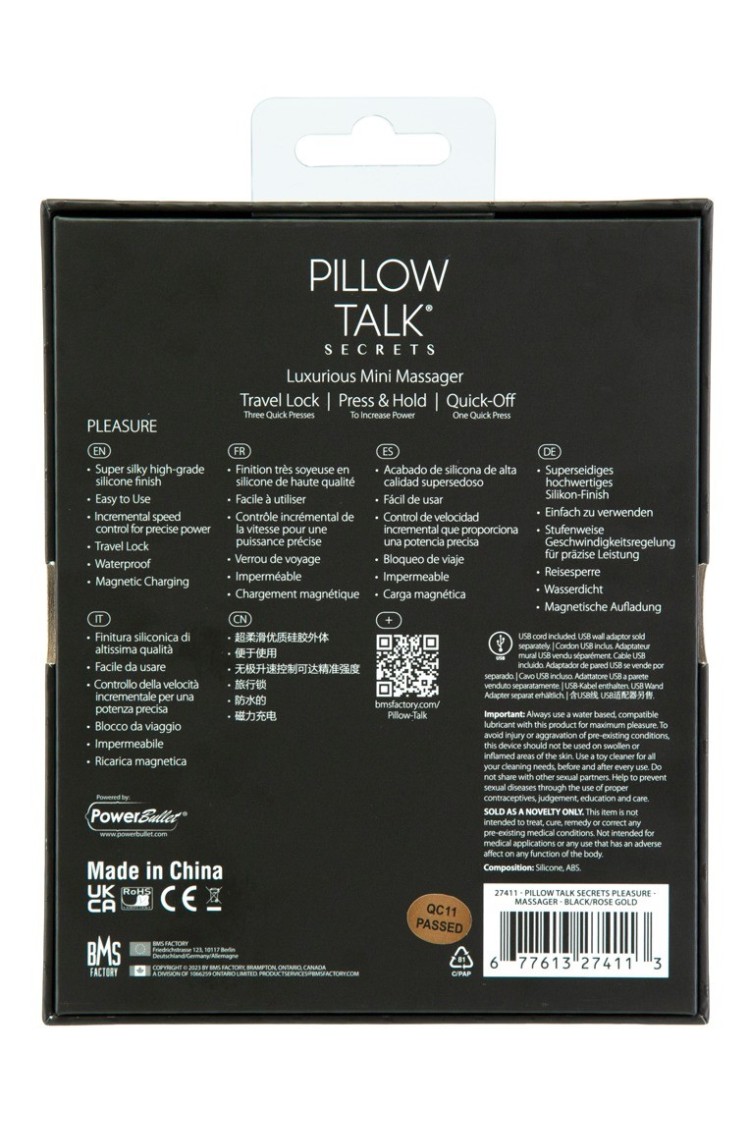 Secrets Pleasure PILLOW TALK