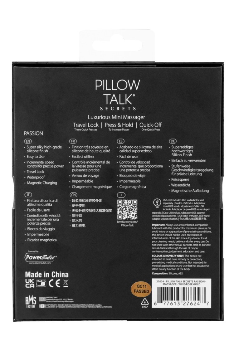 Secrets Passion PILLOW TALK