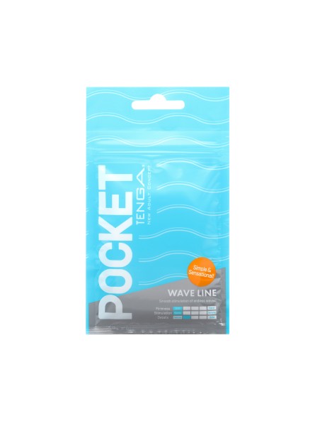 Masturbator Pocket Stroker Wave Line Tenga