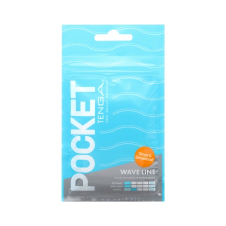 Masturbator Pocket Stroker Wave Line Tenga
