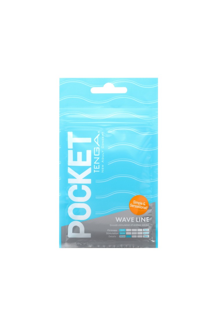 Masturbator Pocket Stroker Wave Line Tenga
