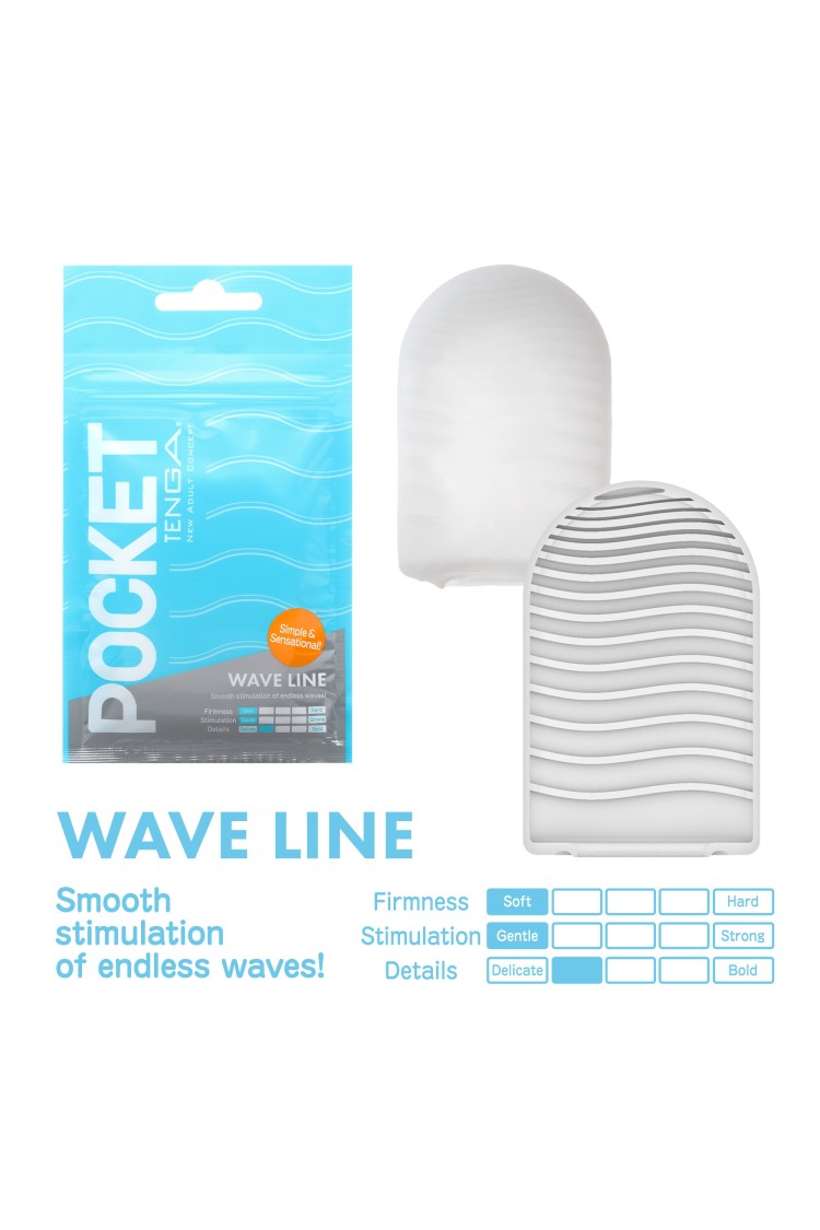 Masturbator Pocket Stroker Wave Line Tenga