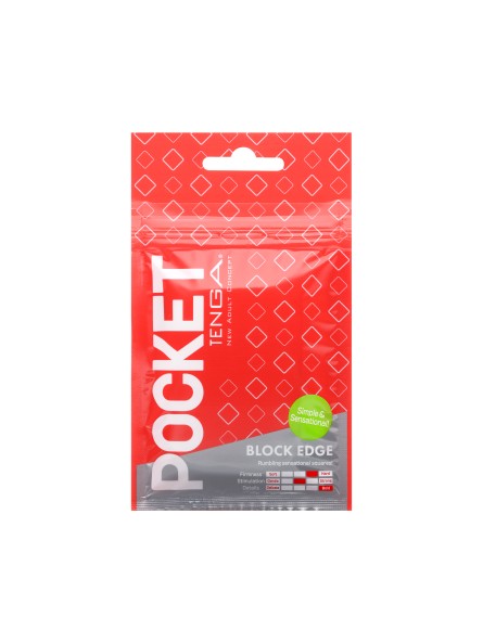 Masturbator Pocket Stroker Block Edge Tenga