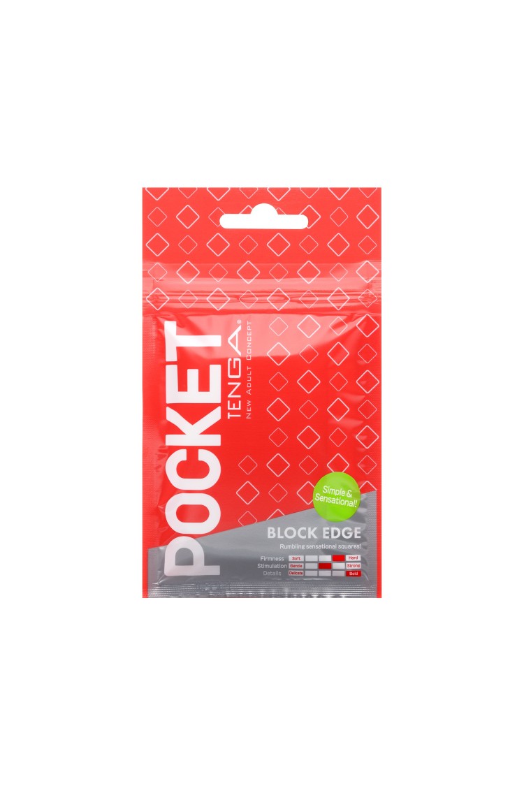Masturbator Pocket Stroker Block Edge Tenga