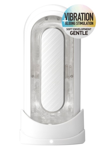 Masturbator Flip Zero Gravity  Electronic Vibration White Tenga