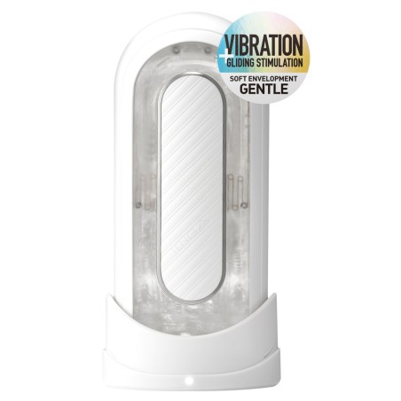 Masturbator Flip Zero Gravity  Electronic Vibration White Tenga
