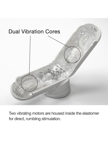 Masturbator Flip Zero Gravity  Electronic Vibration White Tenga