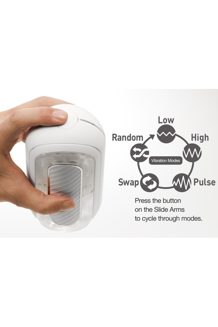 Masturbator Flip Zero Gravity  Electronic Vibration White Tenga