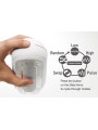 Masturbator Flip Zero Gravity  Electronic Vibration White Tenga