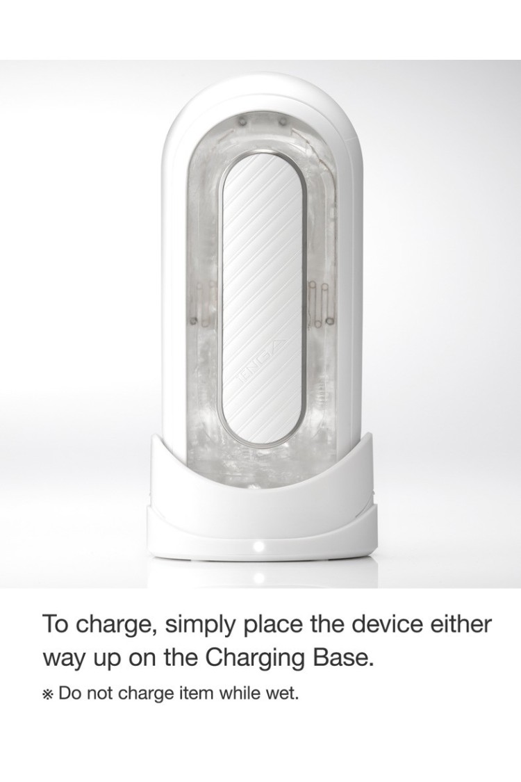 Masturbator Flip Zero Gravity  Electronic Vibration White Tenga