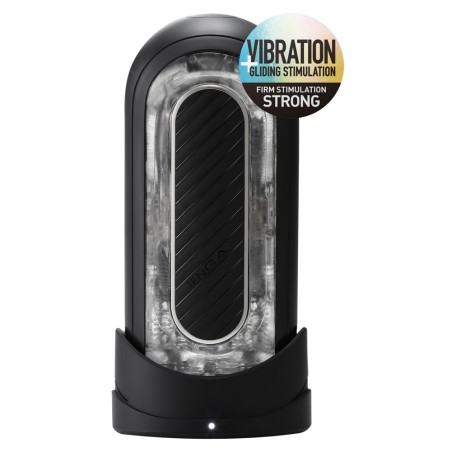 Masturbator Flip Zero Gravity  Electronic Vibration Black Tenga