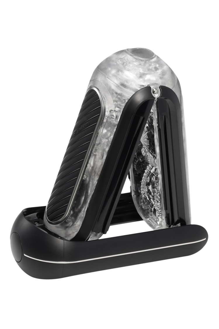 Masturbator Flip Zero Gravity  Electronic Vibration Black Tenga